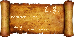 Bodisch Zita névjegykártya
